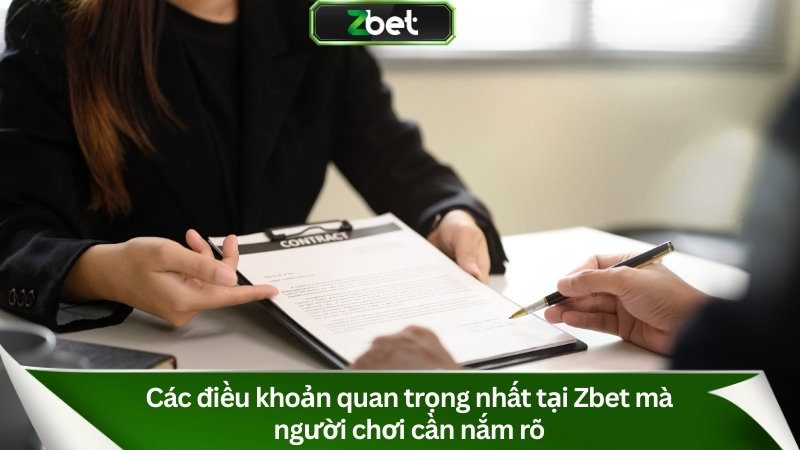 Các điều khoản quan trọng nhất tại Zbet mà người chơi cần nắm rõ