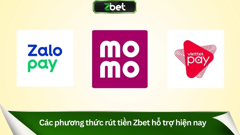 Các phương thức rút tiền Zbet hỗ trợ hiện nay